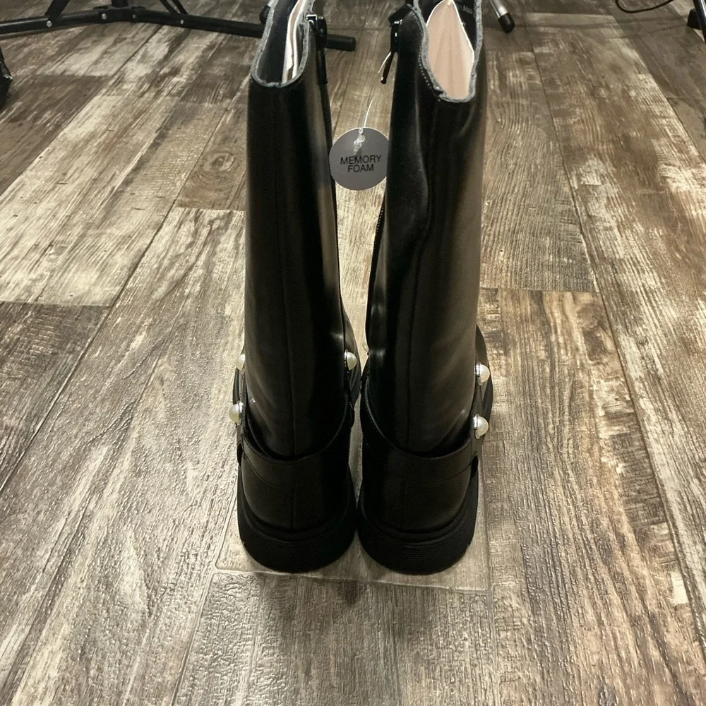 Sonoma Girl’s Black Pearl-Accent Boot for Size 4